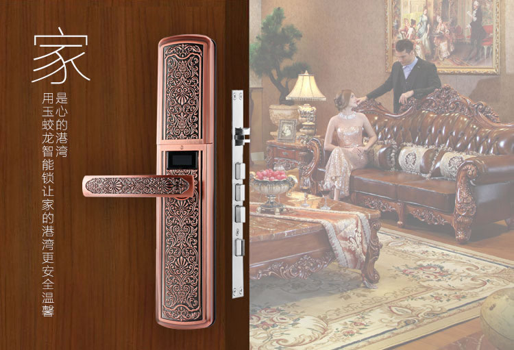 玉蛟龍智能門鎖 智能鎖防窺視輸入、半導(dǎo)體/光學(xué)指紋傳感器