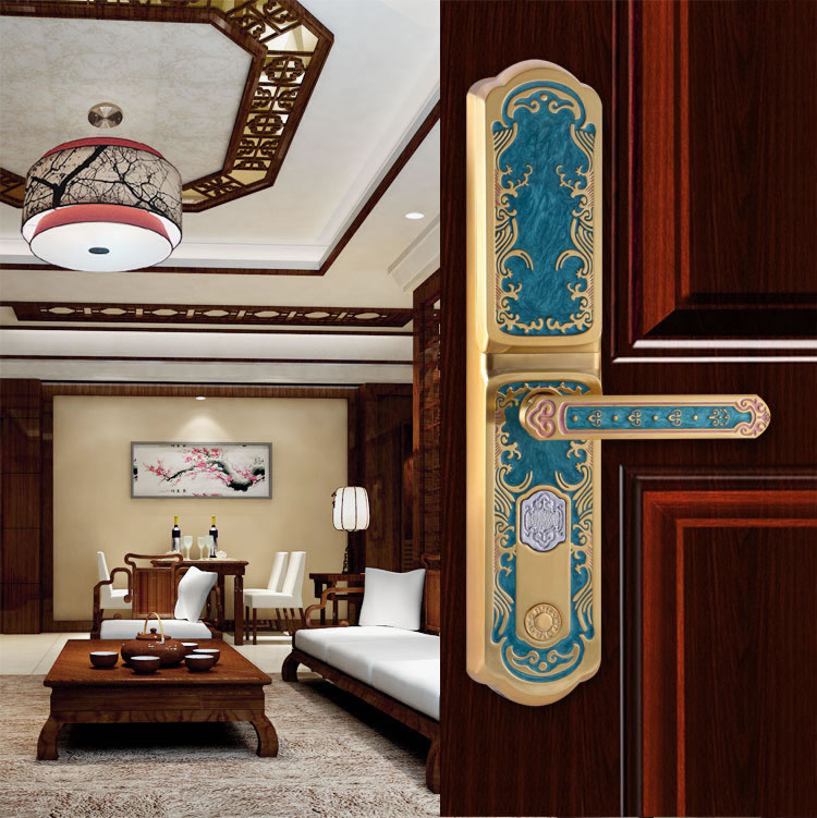 玉蛟龍智能門鎖 智能鎖防窺視輸入、半導體/光學指紋傳感器