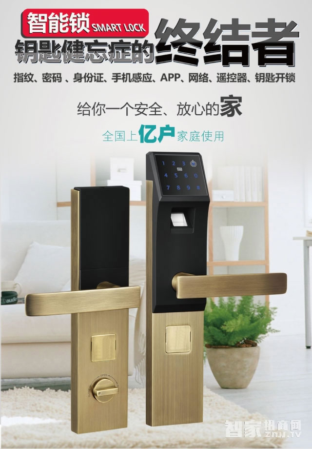 百思易智能鎖 防盜智能鎖/不銹鋼霸王鎖體/八種開鎖方式