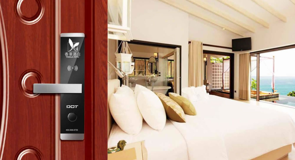 多特指紋鎖 酒店智能鎖防盜感應(yīng)磁卡鎖