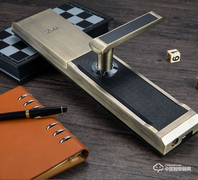 杜魯克指紋鎖 防盜門智能鎖 鋅合金滑蓋智能門鎖