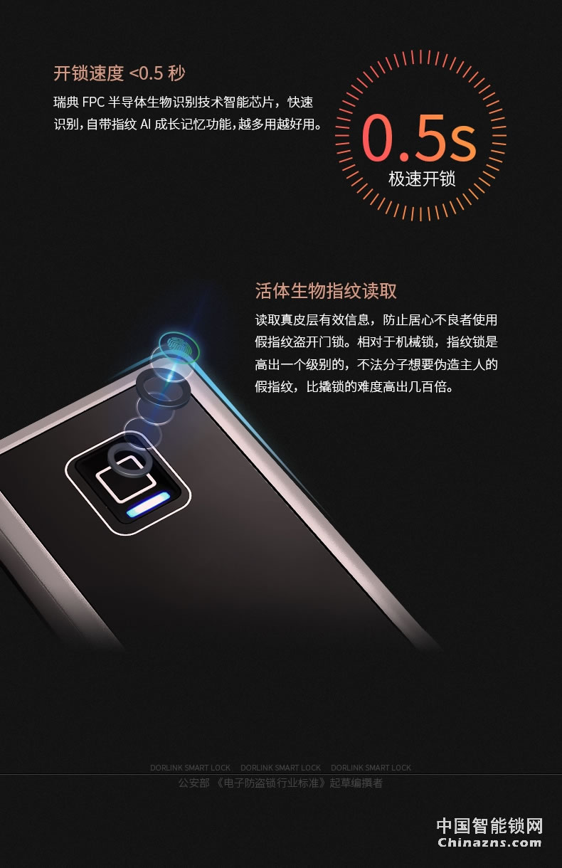 多靈全自動指紋鎖S9 家用防盜門密碼酒店門鎖智能鎖