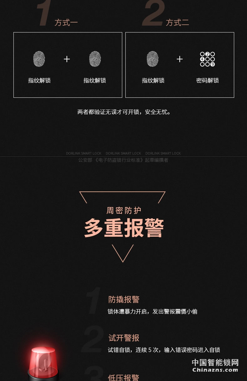 多靈全自動指紋鎖S9 家用防盜門密碼酒店門鎖智能鎖