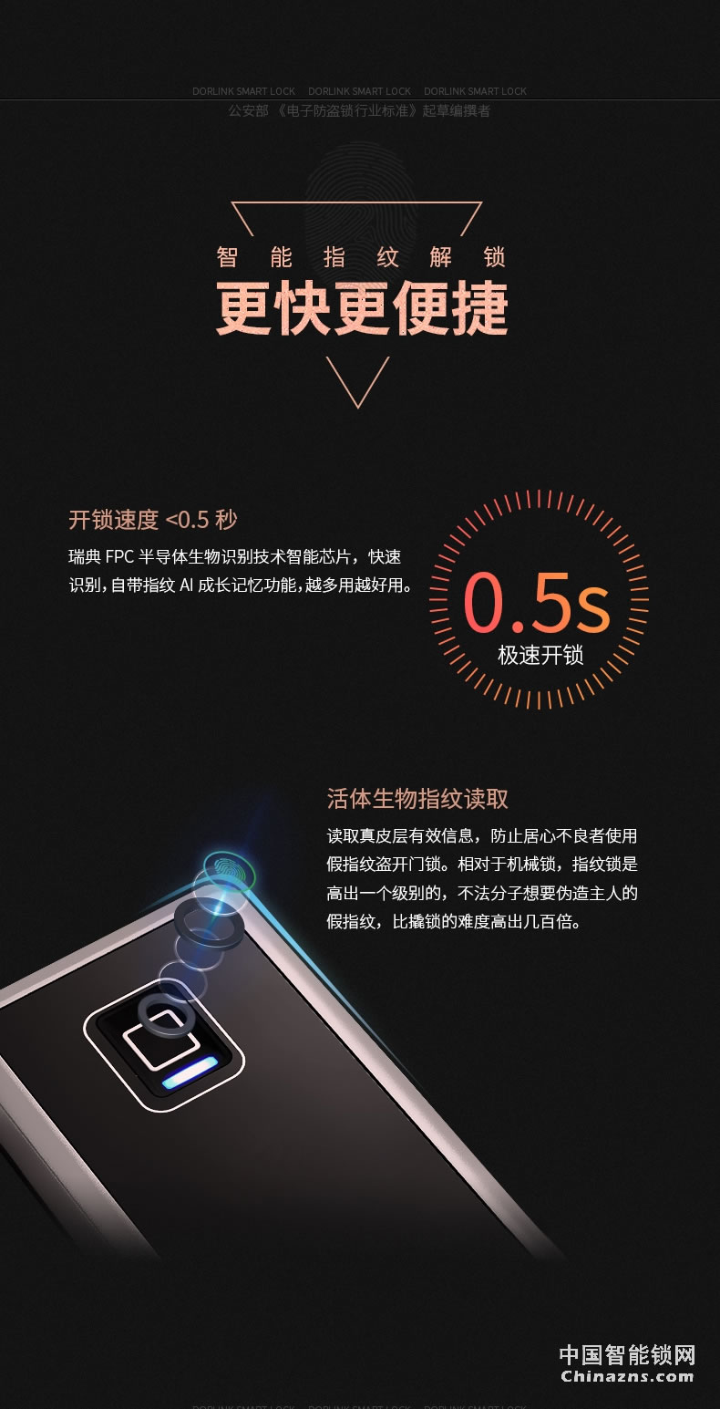 多靈指紋鎖P8 家用防盜門智能門鎖電子鎖指紋密碼鎖