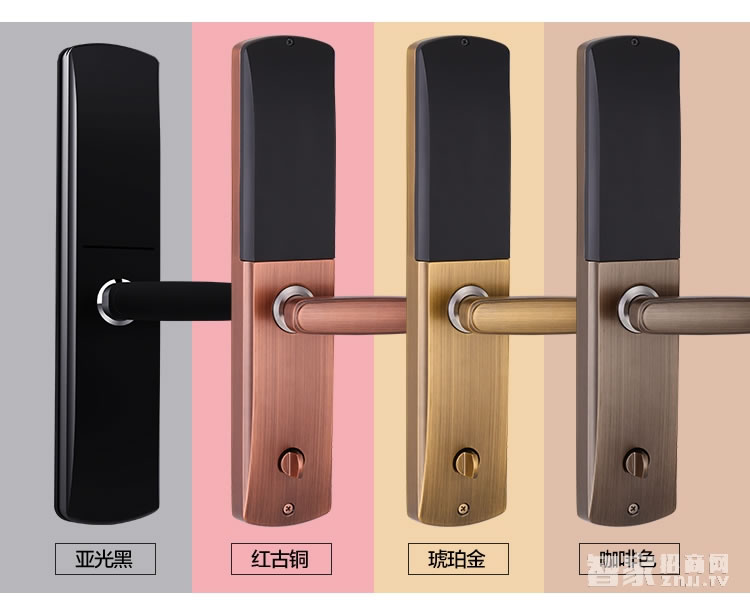 愛(ài)波瑞Abrain智能鎖 滑蓋指紋密碼鎖 鋅合金智能門鎖