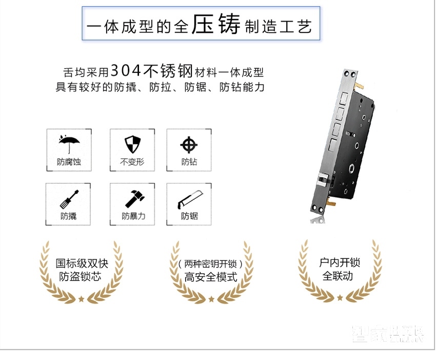 海貝斯智能鎖 智能感應鎖直板鋅合金面板珍珠銀