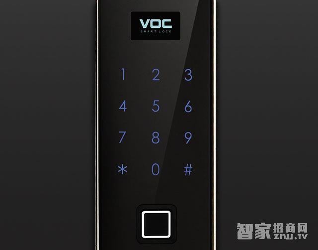 voc智能家用電子門鎖 C7密碼指紋鎖