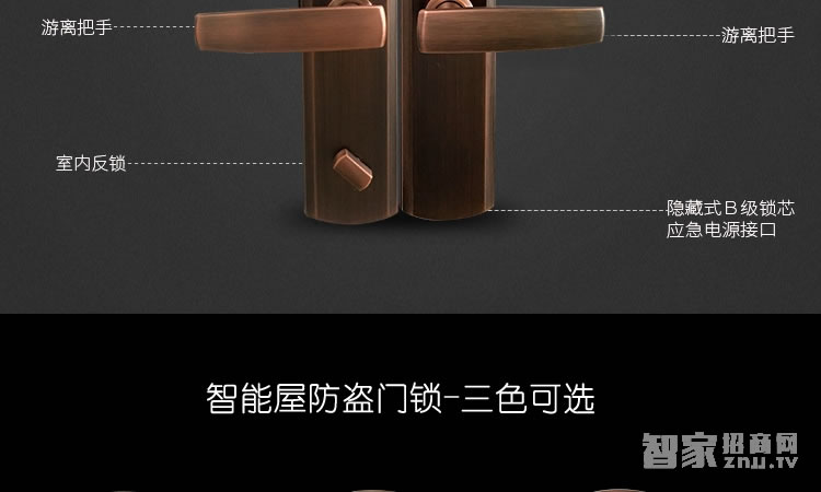 智能屋指紋鎖 防盜門智能鎖