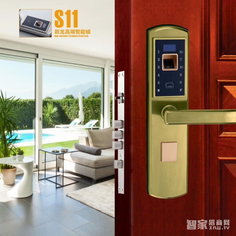 放龍科技智能鎖 躍龍高端智能鎖 多種開(kāi)鎖方式 電子指紋鎖