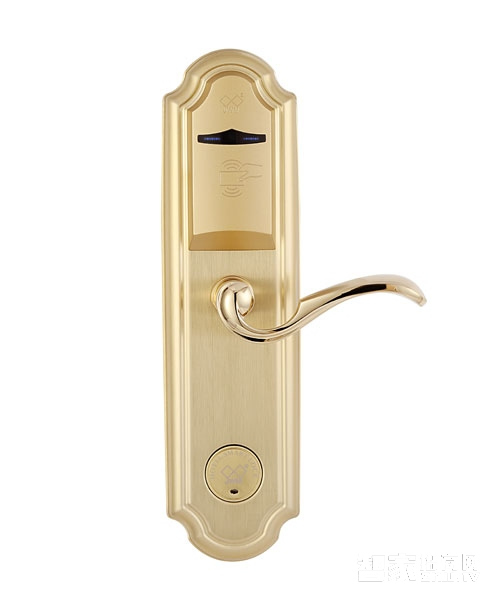 勁衛智能鎖 NFC/藍牙手機門鎖/不銹鋼材質/金色