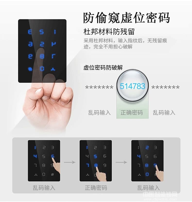 尊爵智能鎖 智能識別指紋密碼鎖 家用防盜指紋