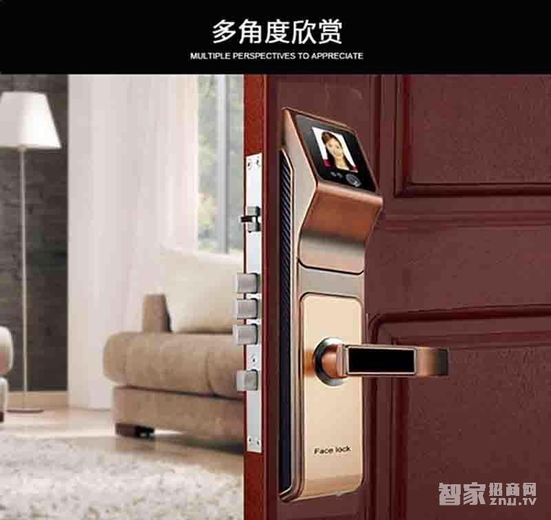 堅甲衛士紅外人臉識別智能鎖 液晶顯示屏幕