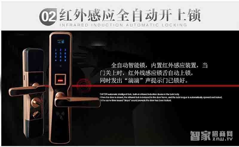 堅甲衛士全自動四合一指紋鎖 防盜智能門鎖