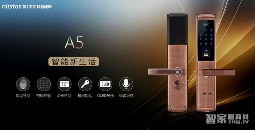 歐萊斯頓防盜智能鎖 智能指紋鎖密碼鎖刷卡鎖