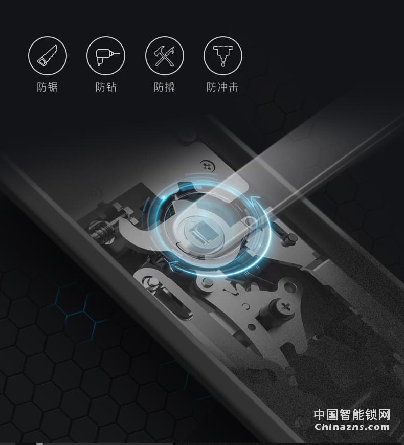 名門智能鎖指紋密碼門鎖 家用防盜門電子鎖全自動(dòng)智能磁卡鎖EZ-W2
