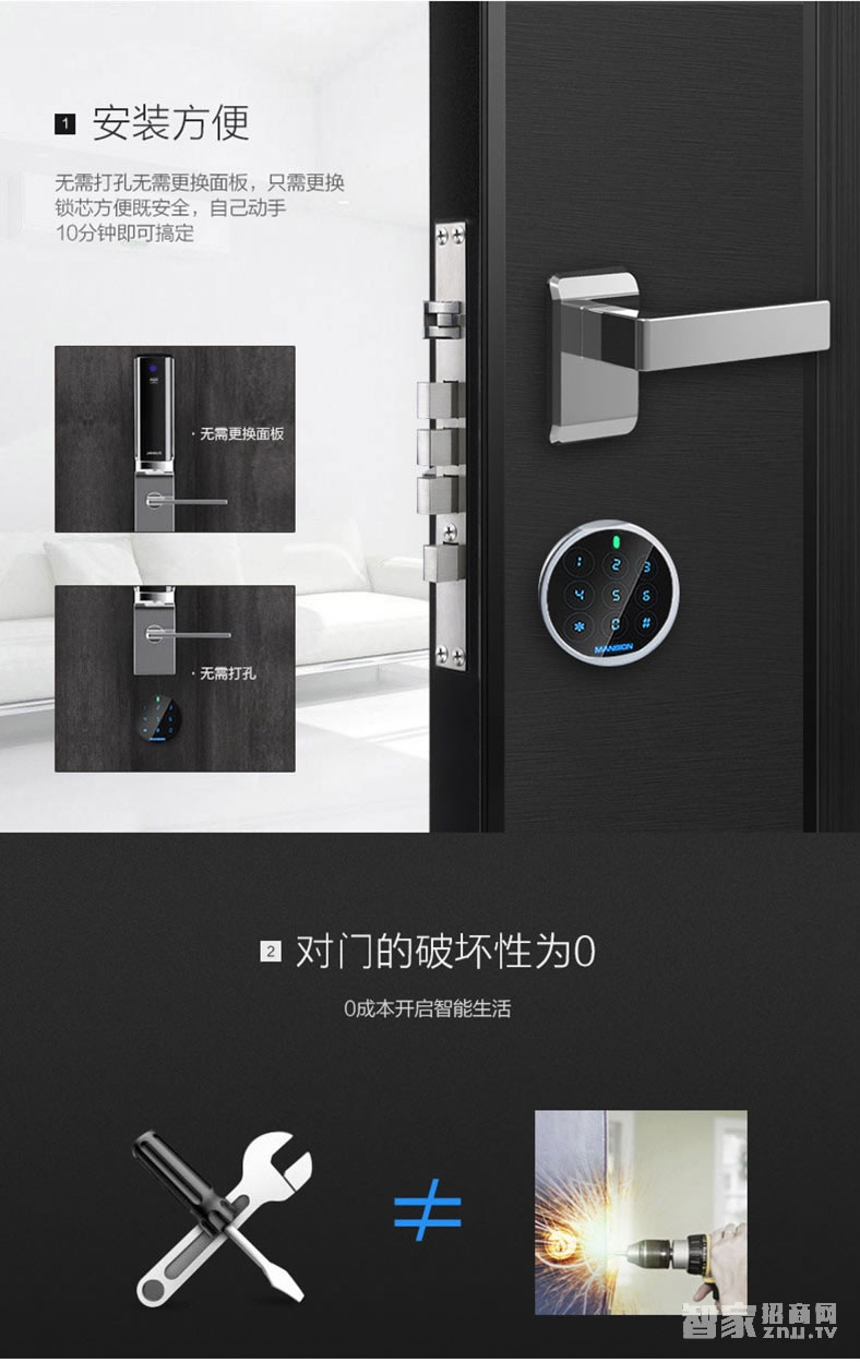 曼申智能鎖智能感應模塊 智能鎖芯