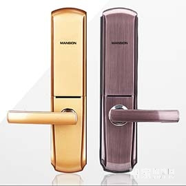 曼申滑蓋指紋鎖 家用防盜門(mén)鎖 智能門(mén)鎖刷卡鎖