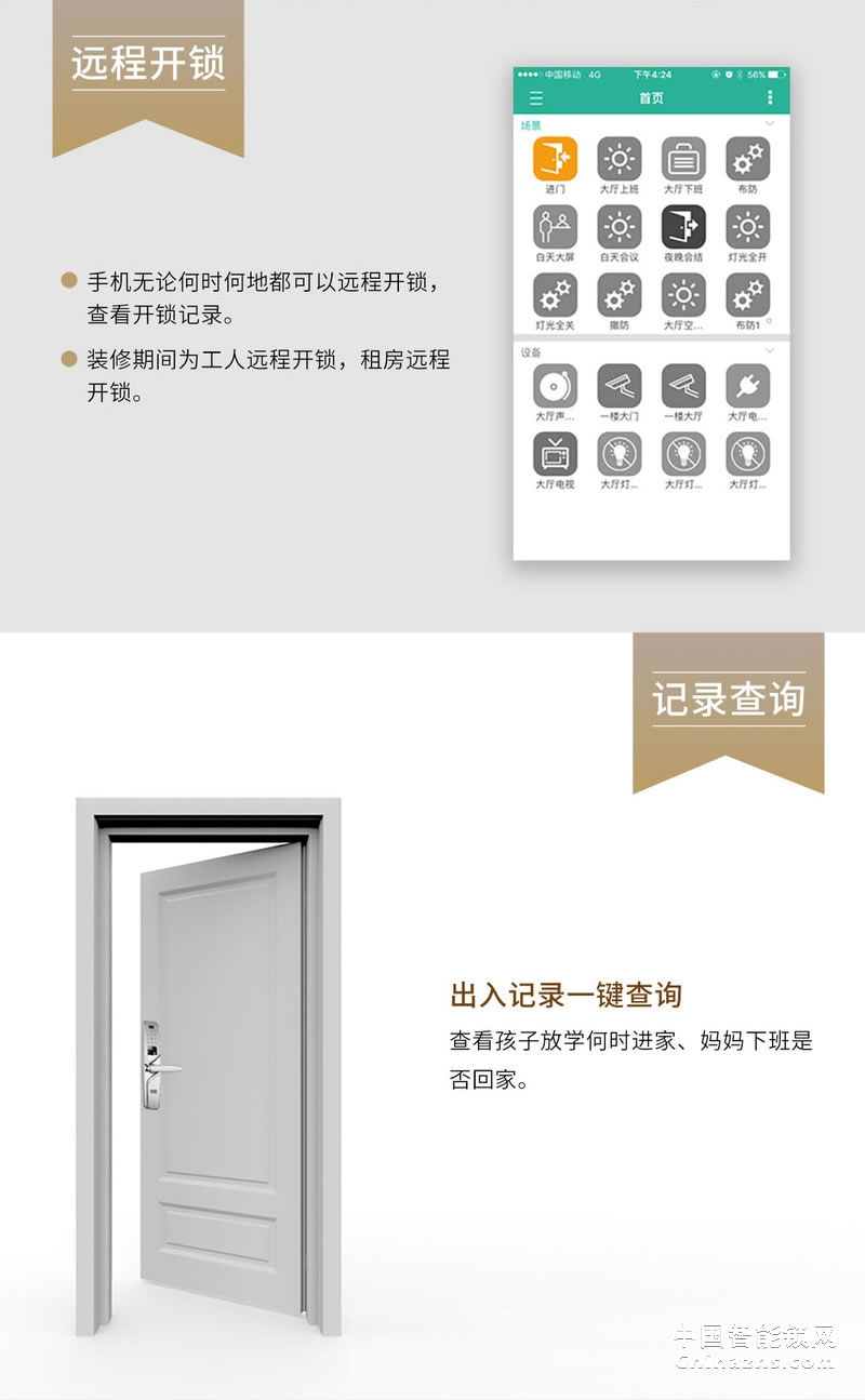 uiot超級智慧家 紫韻系列智能門鎖 防盜門木門感應密碼鎖