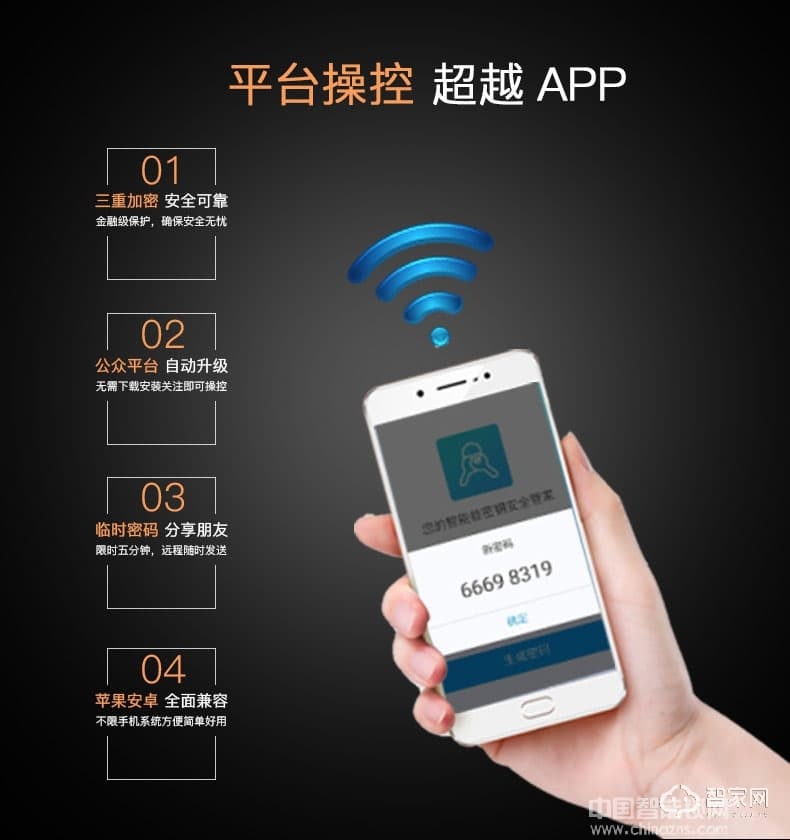 歐超半導(dǎo)體指紋鎖 滑蓋智能鎖 英倫華帝160656