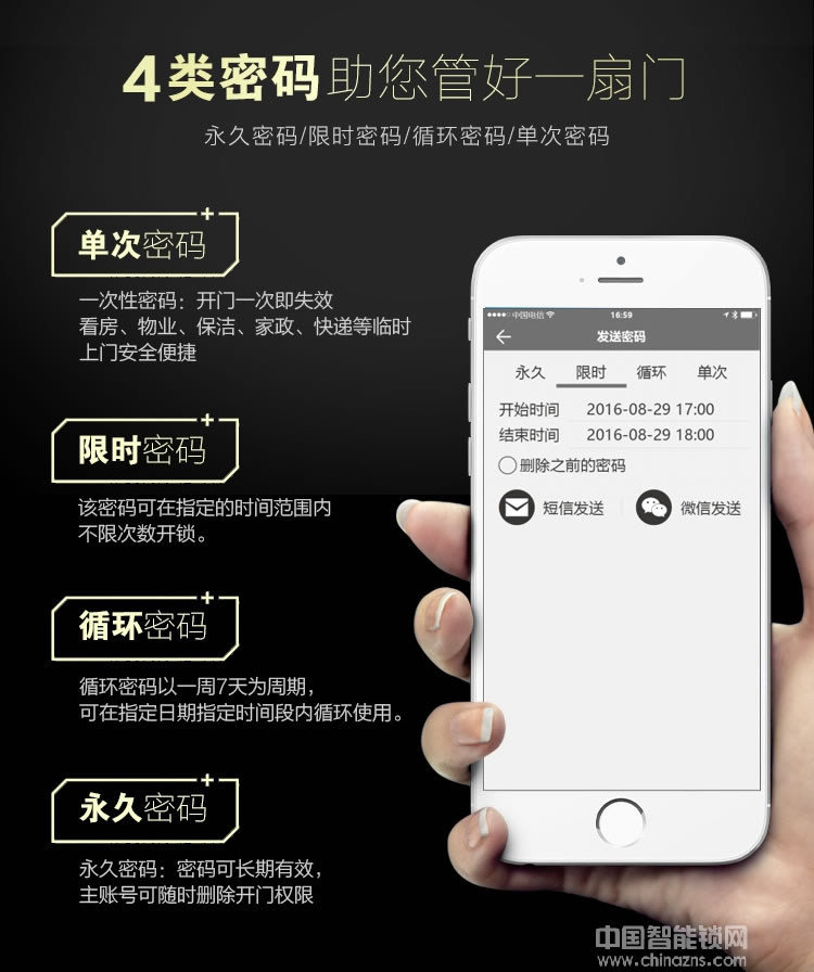 源天祥酒店鎖 手機遠程藍牙app開鎖 出租房短租公寓防盜門密碼鎖