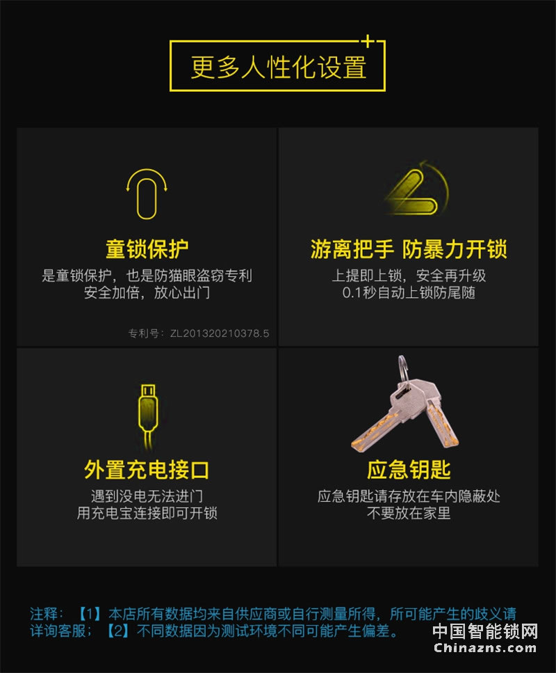 VOC大門滑蓋電子鎖 通用型智能鎖密碼鎖X5