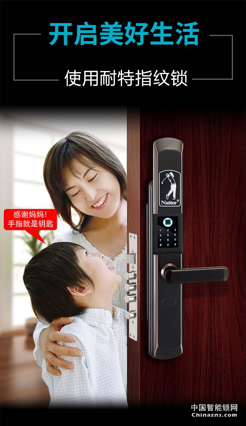 耐特2號高級防盜鎖 家用指紋鎖