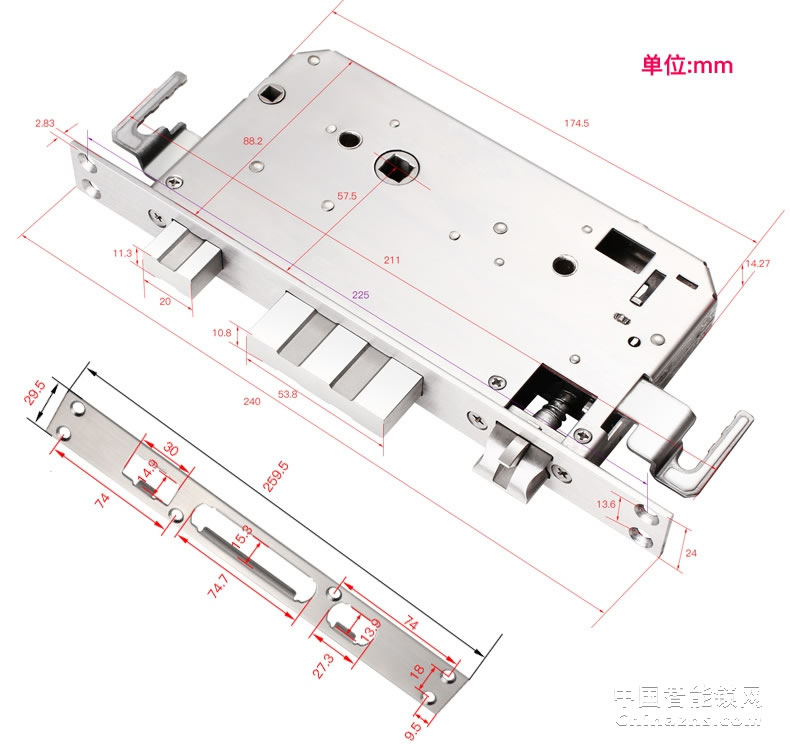 匯泰龍指紋鎖DS-69898 云智能手機APP控制密碼鎖