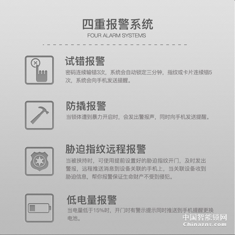 黑龍智能指紋鎖A603 家用電子鎖密碼鎖