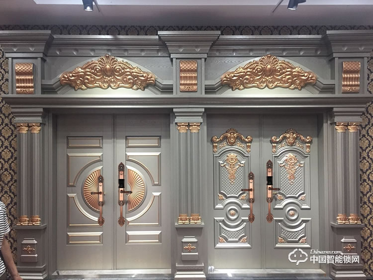 科萊寶別墅大門指紋鎖 智能鎖銅門門鎖 