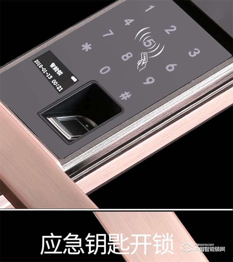 科萊寶感應(yīng)觸摸電動滑蓋家用電子門鎖 防盜門密碼鎖 