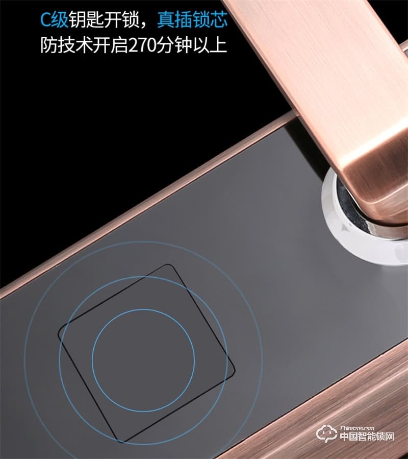 科萊寶感應(yīng)觸摸電動滑蓋家用電子門鎖 防盜門密碼鎖 