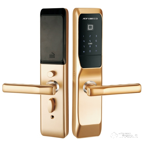 奧弗微科智能鎖 直板指紋鎖 防盜門(mén)木門(mén)鐵門(mén)智能鎖