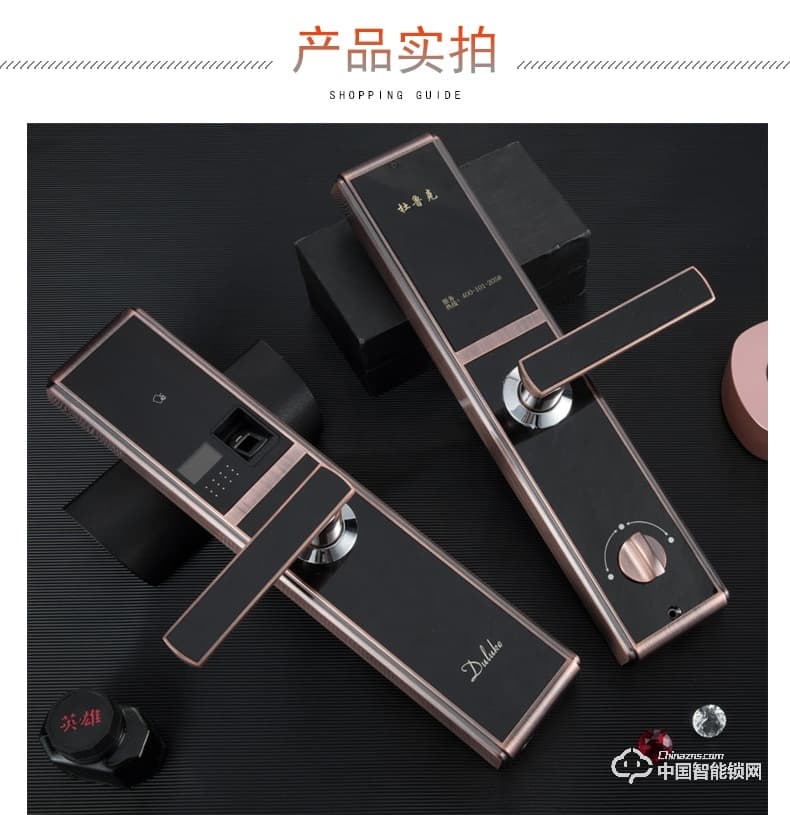 杜魯克智能鎖 別墅銅門木門刷卡指紋密碼鎖