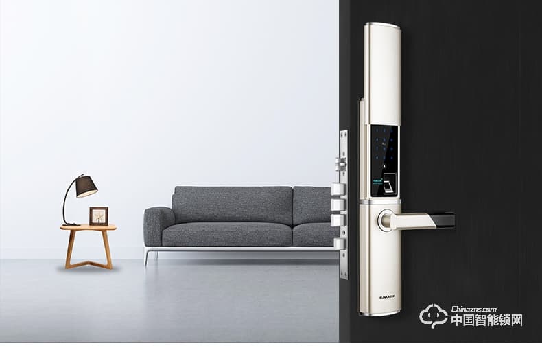 云咖智能鎖K2滑蓋智能門鎖 公司家用防盜門鎖電子鎖