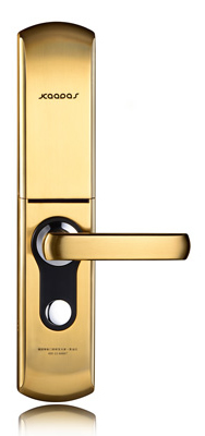 君豪智能鎖 滑蓋指紋鎖 家用防盜密碼刷卡鎖