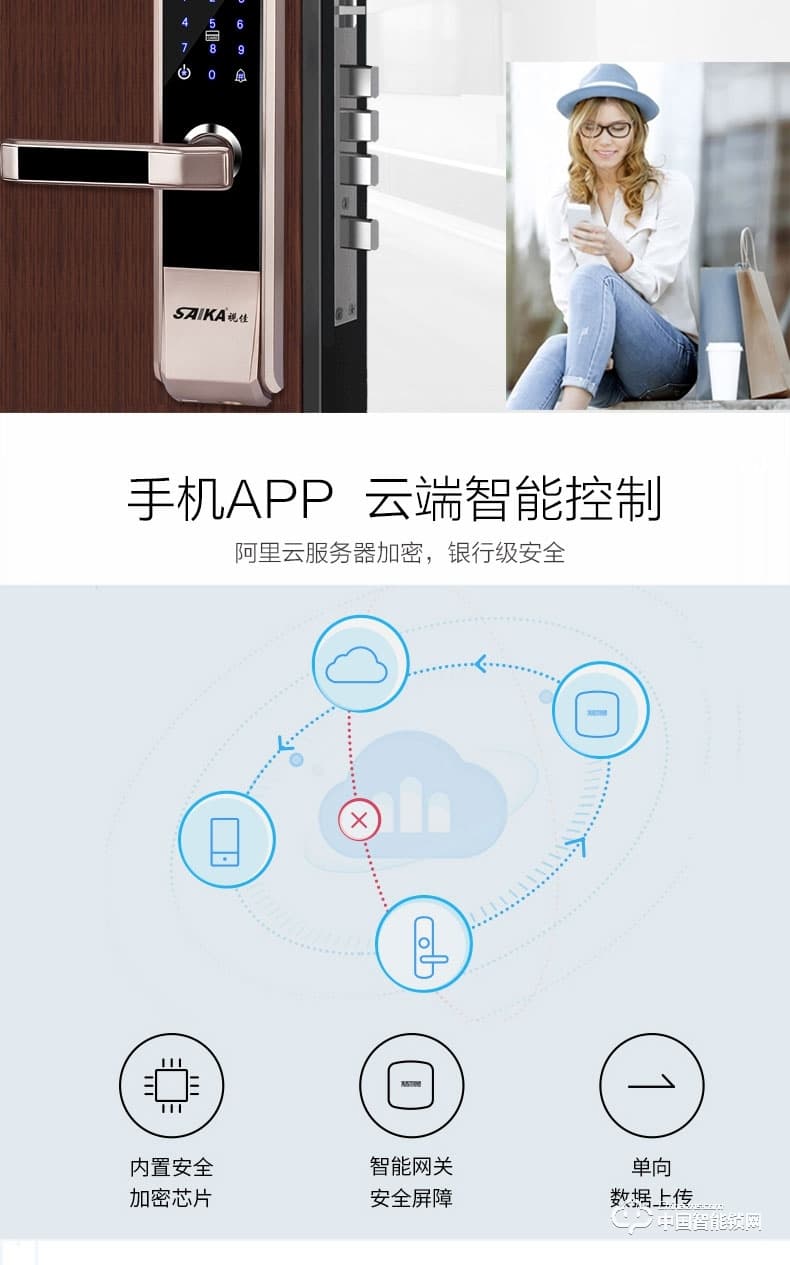 視佳指紋鎖 家用防盜門(mén)智能密碼鎖