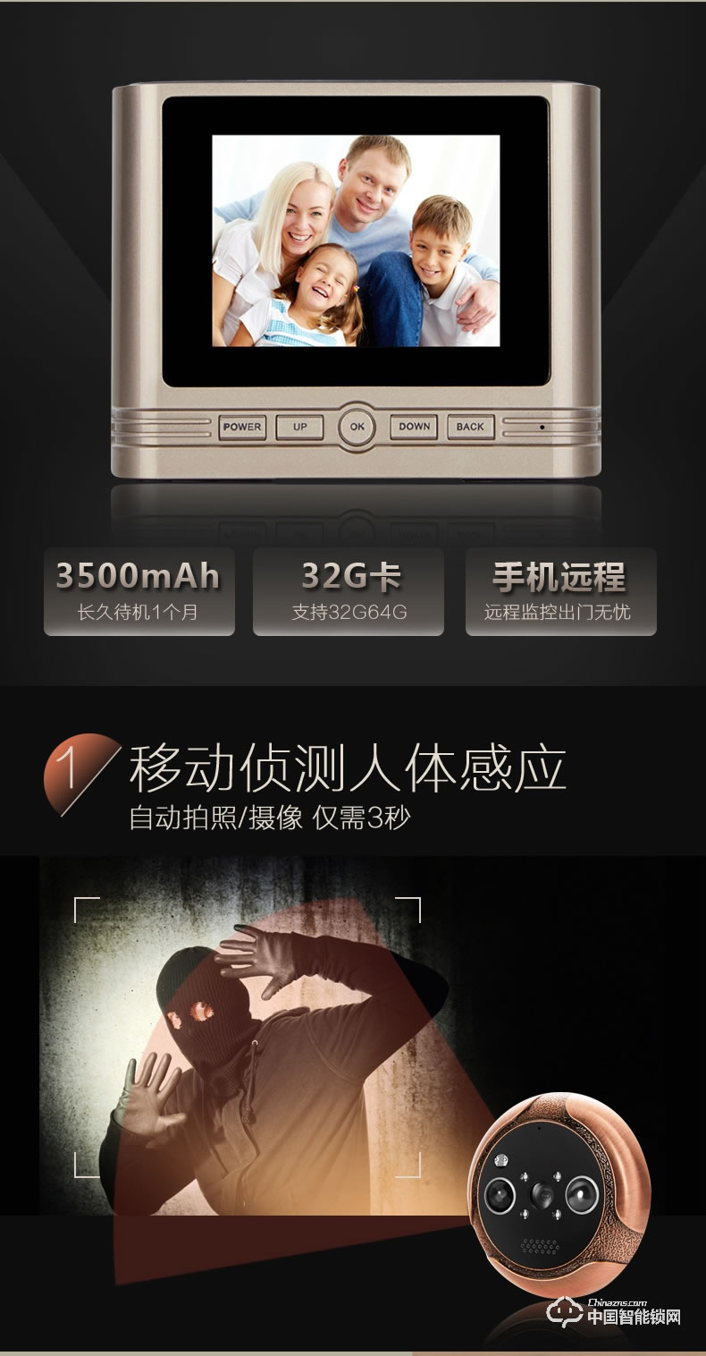 視佳指紋鎖 家用防盜門智能密碼鎖