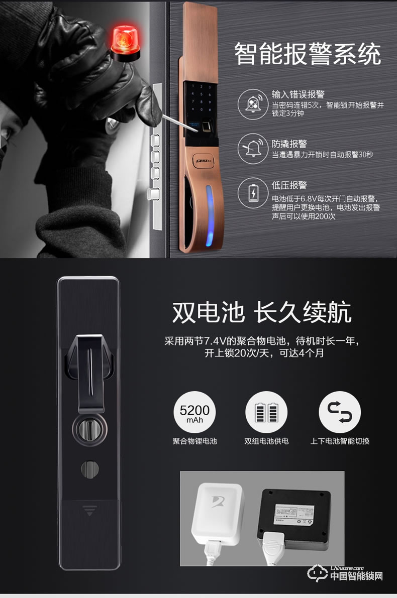 視佳全自動(dòng)指紋鎖 智能鎖密碼鎖家用防盜門大門鎖