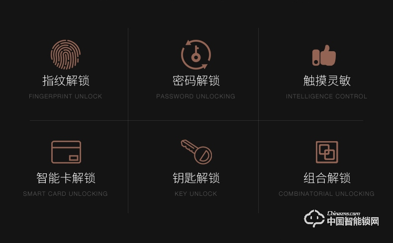 金點(diǎn)原子指紋鎖 家用防盜門(mén)智能鎖