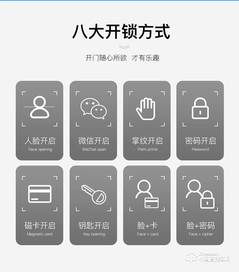 智得利智能鎖 人臉識別智能鎖 家用電子密碼鎖A-098