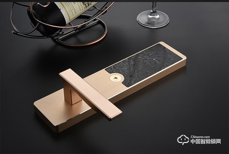 飛黃智能鎖 鈦鋁合金材質刷卡鎖面板鎖