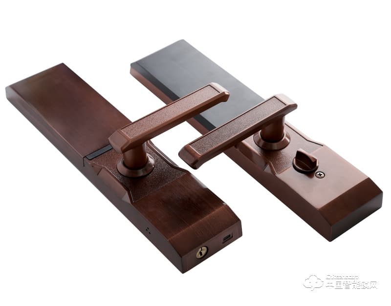 賽福洛克指紋鎖 紅古銅滑蓋指紋密碼鎖