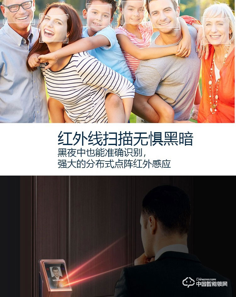 范斯洛克智能鎖 第一代人臉識別智能鎖 防盜密碼鎖