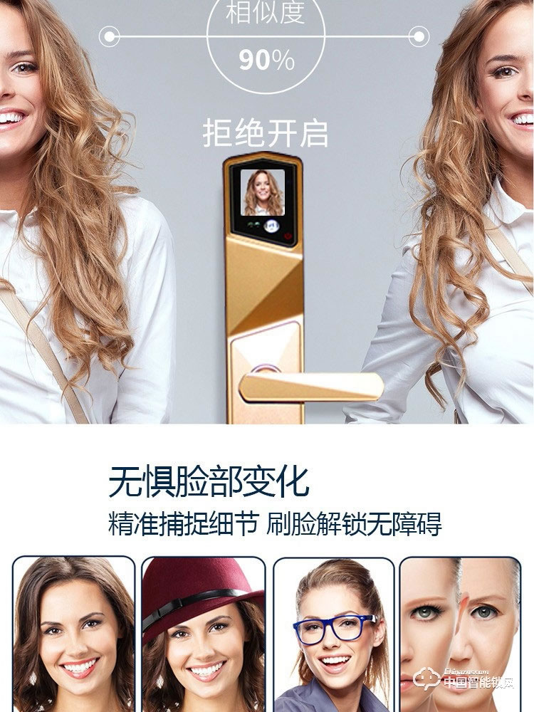 范斯洛克智能鎖 古銅色第二代人臉識別鎖