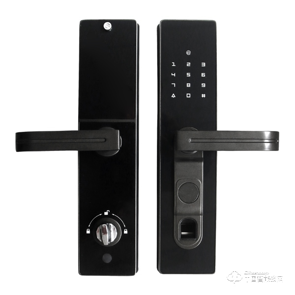 興飛智能鎖 黑色指紋鎖 家用防盜電子密碼鎖