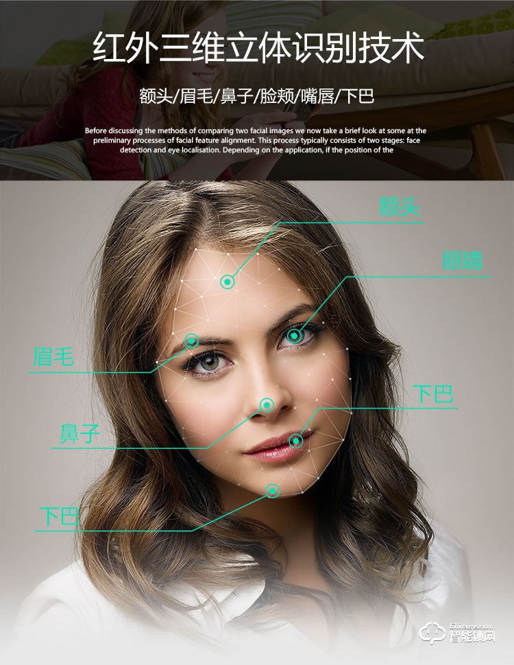 久富智能鎖 人臉識別智能鎖 家用防盜密碼鎖