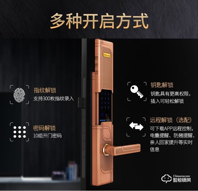威士迪智能鎖 電子密碼大防盜門半導(dǎo)體鎖