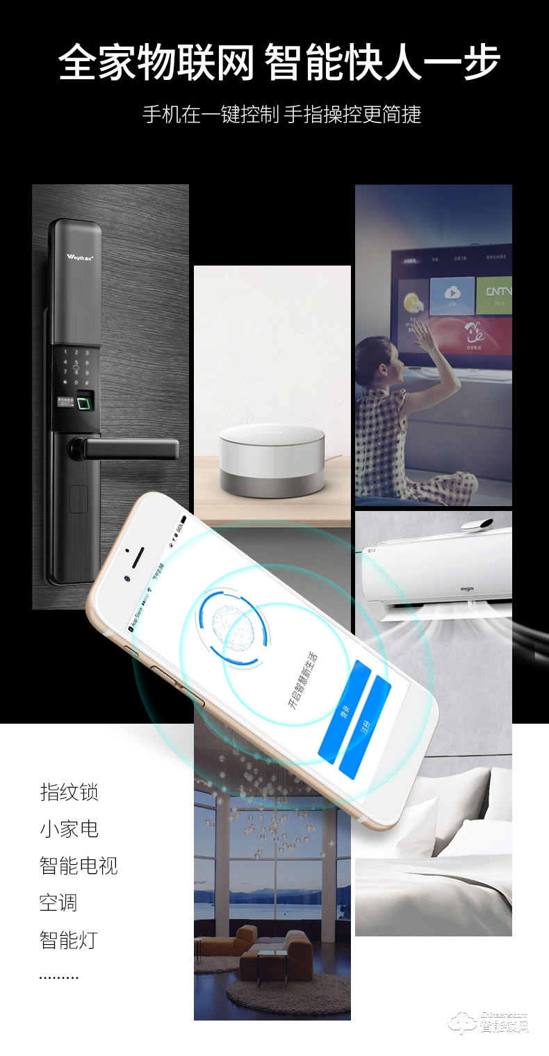 惠氏智能鎖 H88智能電子鎖遠程密碼鎖