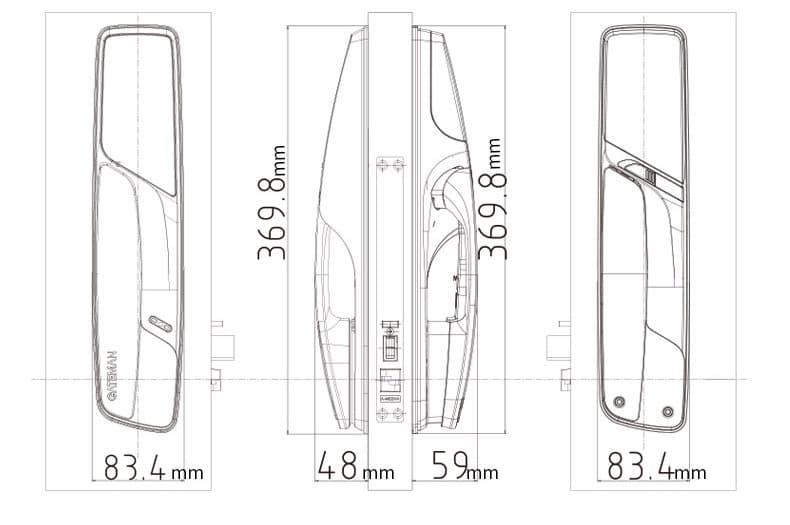 蓋德曼指紋鎖 A200原裝進(jìn)口防盜門鎖 