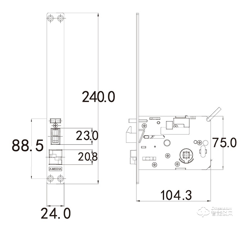 蓋德曼指紋鎖 A200原裝進(jìn)口防盜門鎖 